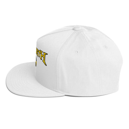 Megadeth Nuclear Logo Embroidered Snapback Hat White Officially Licensed