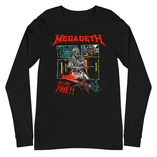 Megadeth Killing Time Mens Long Sleeve Shirt Black