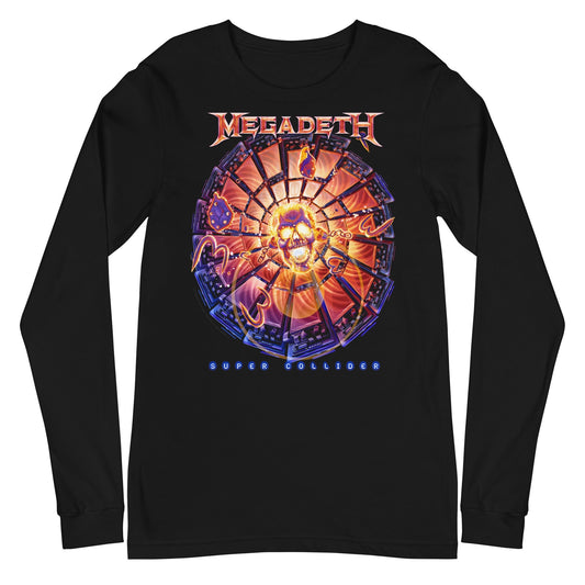 Megadeth Super Collider Mens Long Sleeve Shirt Black