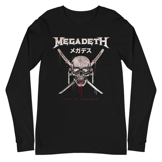 Megadeth Bukokan Mens Long Sleeve Shirt Black