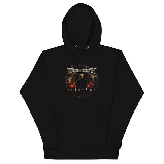 Megadeth Th1rt3en Mens Hoodie Black