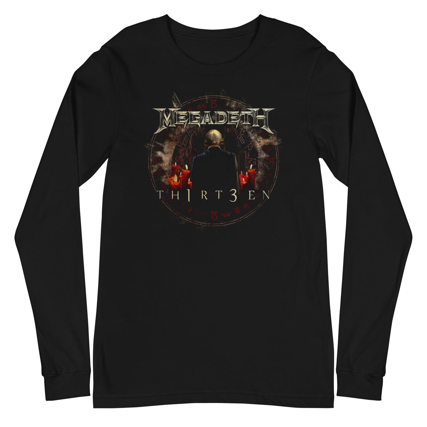 Megadeth Th1rt3en Mens Long Sleeve Shirt Black