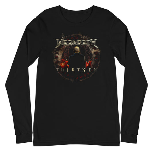 Megadeth Th1rt3en Mens Long Sleeve Shirt Black