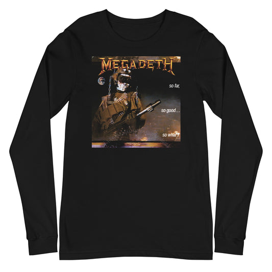 Megadeth So Far, So Good, So What? Mens Long Sleeve Shirt Black