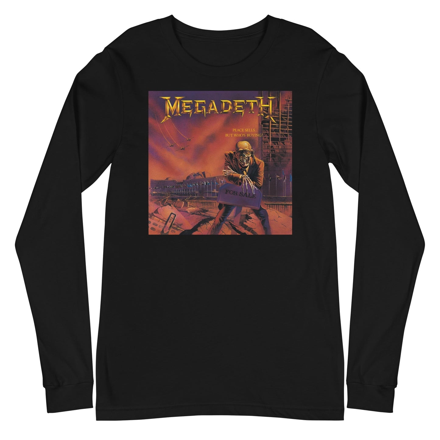 Megadeth Peace Sells but Who's Buying? Mens Long Sleeve Shirt Black