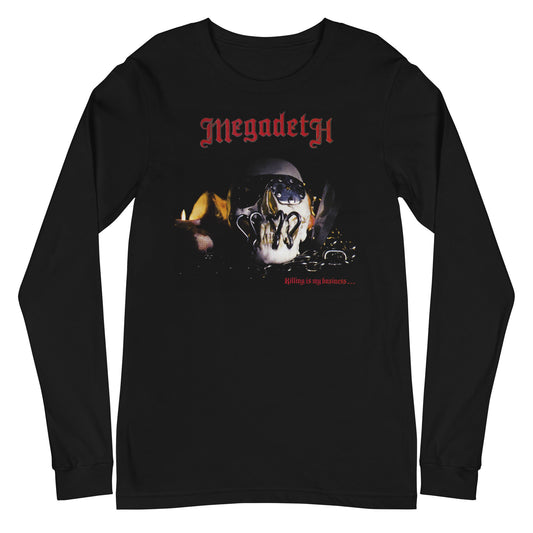 Megadeth Killing is my Business... Mens Long Sleeve Shirt Black