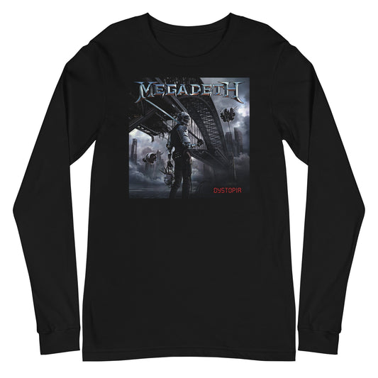 Megadeth Dystopia Mens Long Sleeve Shirt Black