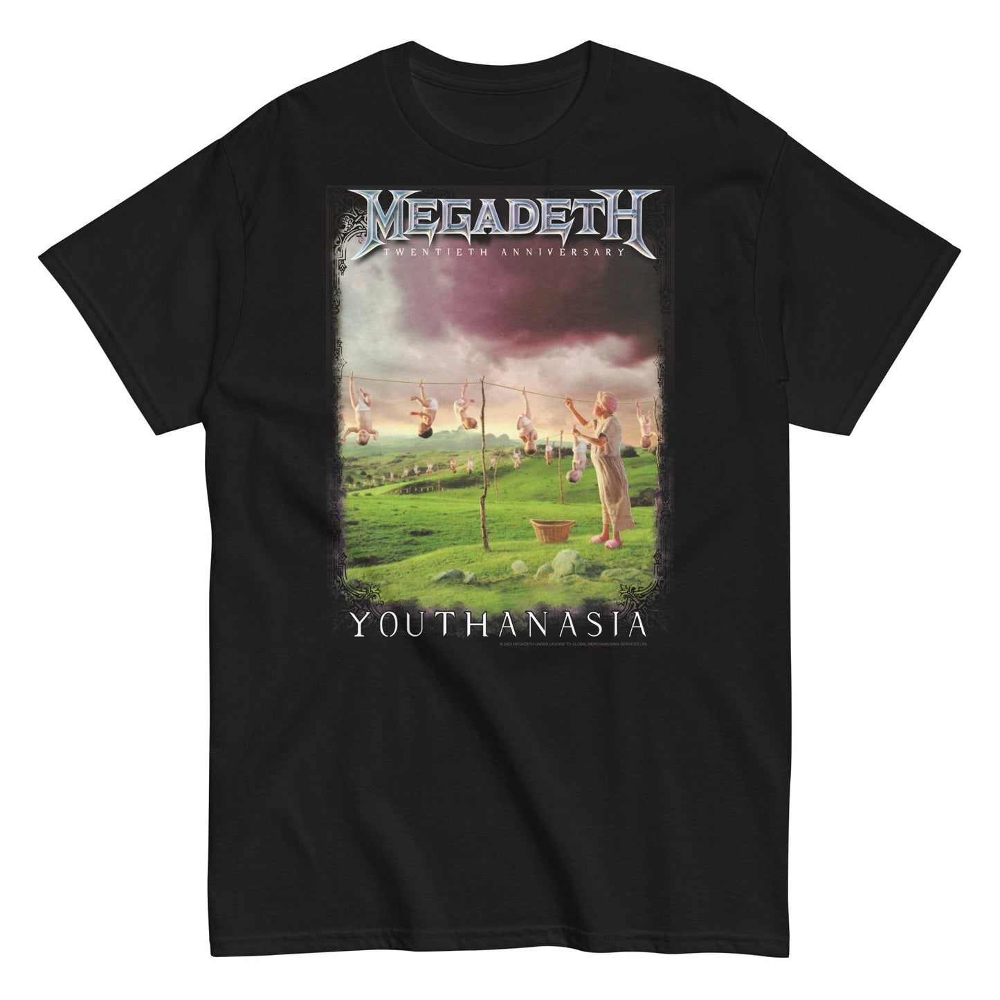 Megadeth 20th Youthanasia Mens T Shirt Black