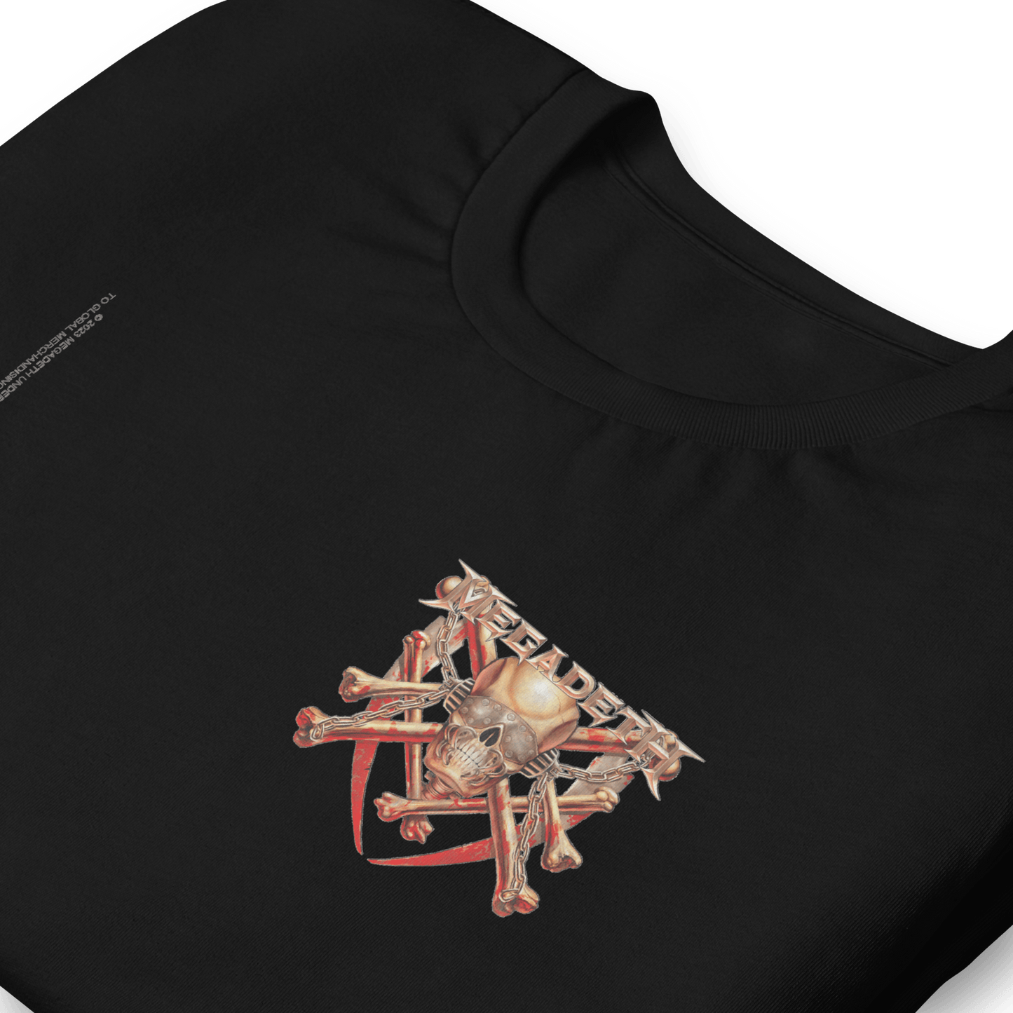 Megadeth Crossed Bones Officially Licensed Mens T Shirt Black