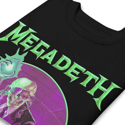 Megadeth Green Rust Jumbo Print Mens Sweatshirt Black