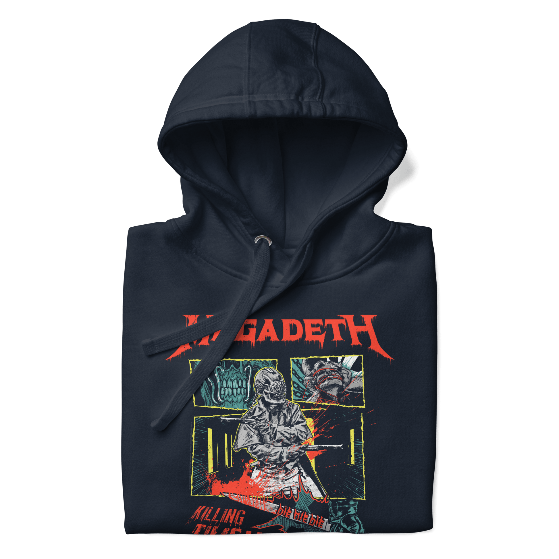 Megadeth Killing Time Mens Officially Licensed Hoodie Navy