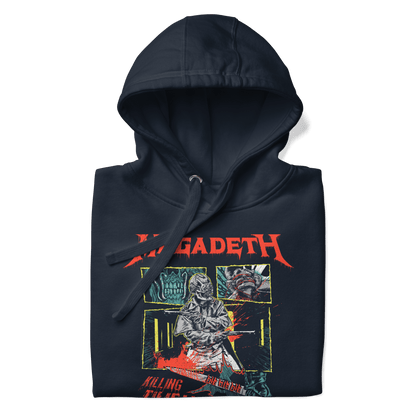 Megadeth Killing Time Mens Officially Licensed Hoodie Navy