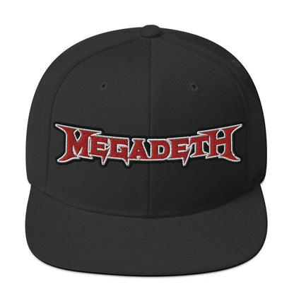 Megadeth Logo Snapback Hat Black