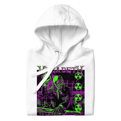 Megadeth Neon Rust in Peace Classic Mens Hoodie White