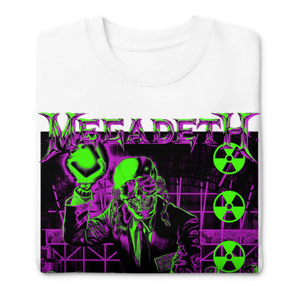 Megadeth Neon Rust in Peace Jumbo Print Mens Sweatshirt White