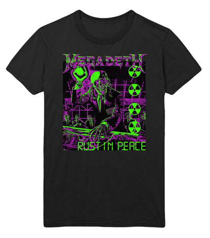 Megadeth Neon Rust Mens T Shirt Black