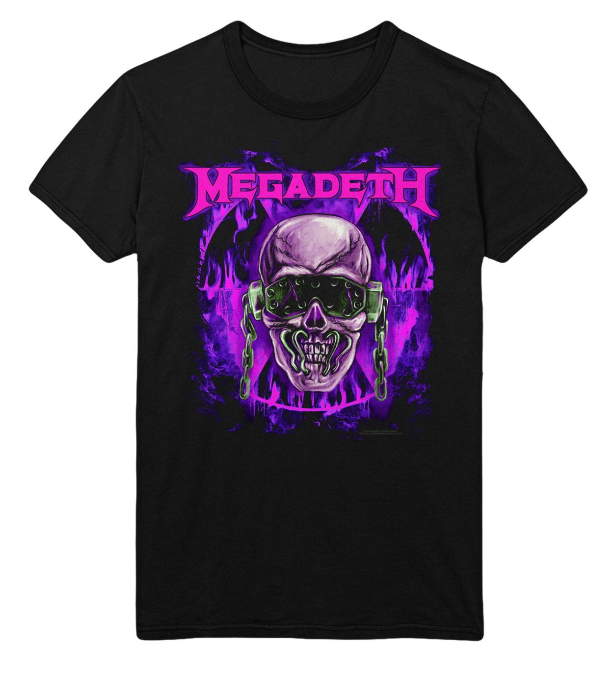 Megadeth Purple Nuclear Officially Licensed Mens T Shirt Black