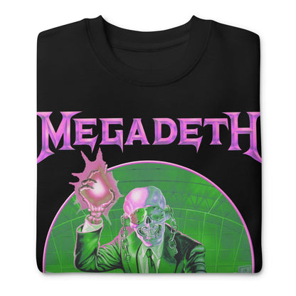 Megadeth Purple Rust Jumbo Print Mens Sweatshirt Black