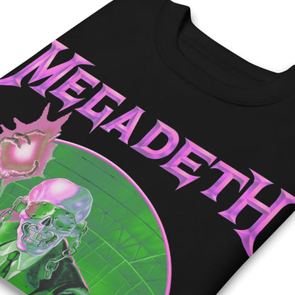 Megadeth Purple Rust Jumbo Print Mens Sweatshirt Black