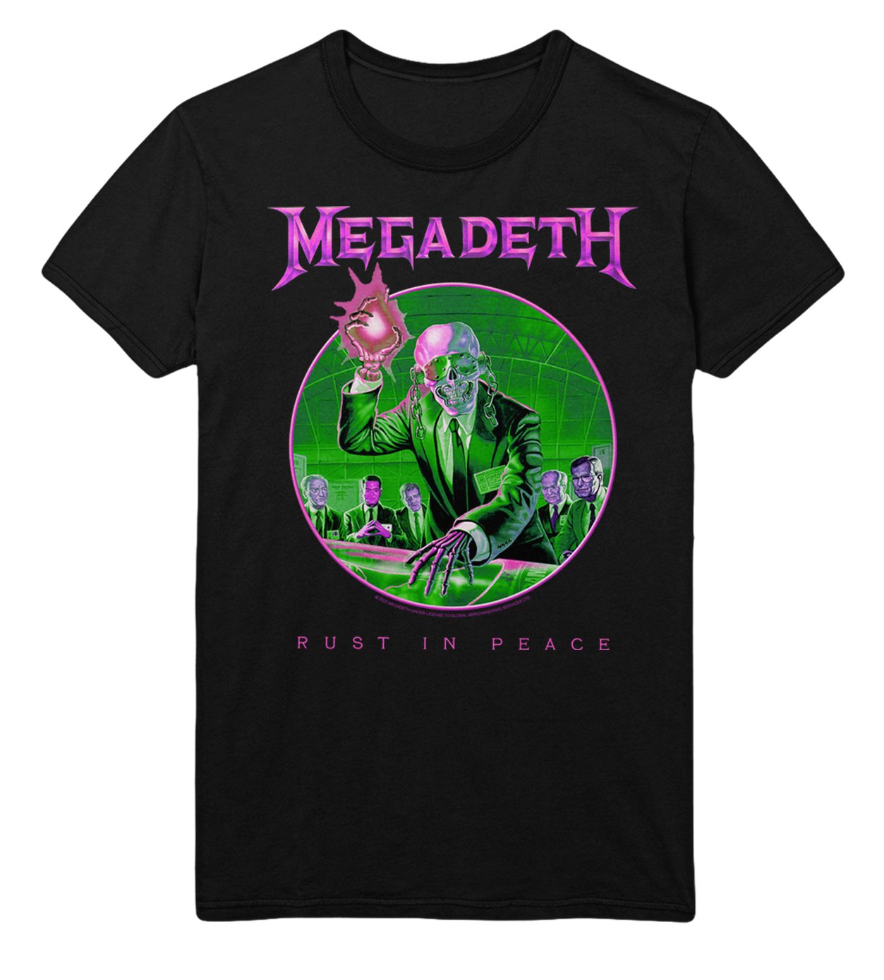 Megadeth Purple Rust Officially Licensed Mens T Shirt Black