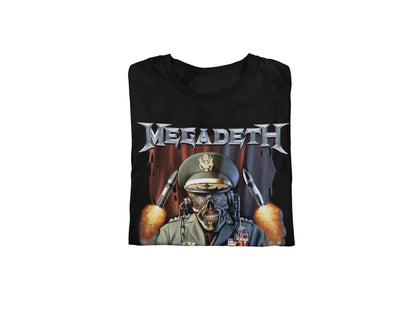 Megadeth Rattlehead Vic Jumbo Print Officially Licensed Mens T Shirt Black