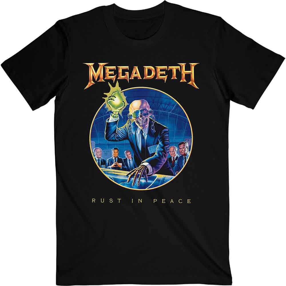 Megadeth Rust In Peace Anniversary Mens T Shirt Officially Licensed
