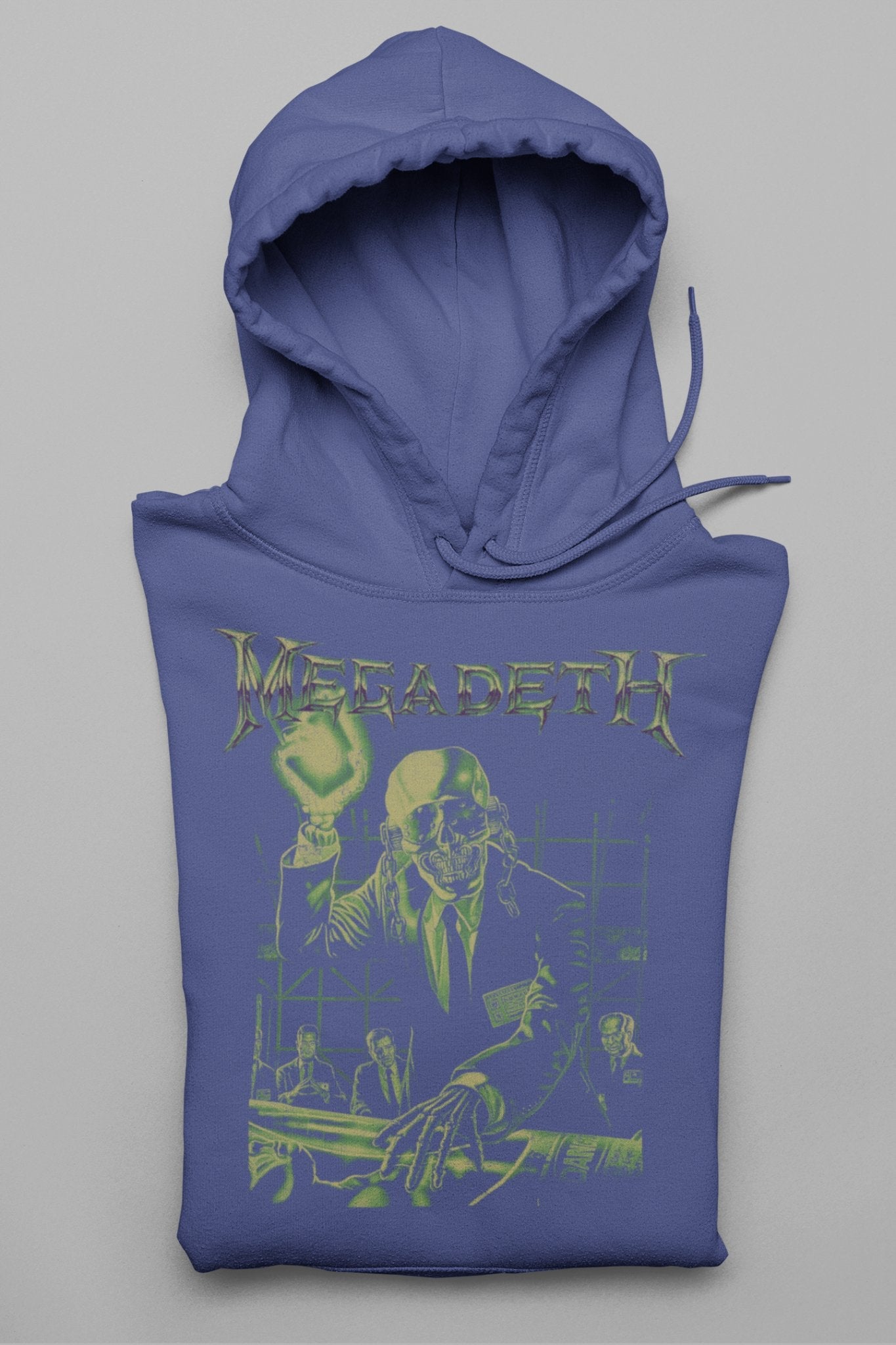 Megadeth See No Evil Classic Mens Officially Licensed Hoodie Purple
