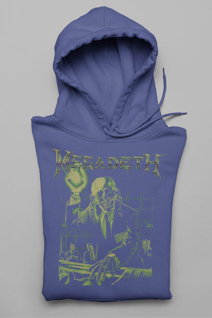 Megadeth See No Evil Classic Mens Officially Licensed Hoodie Purple