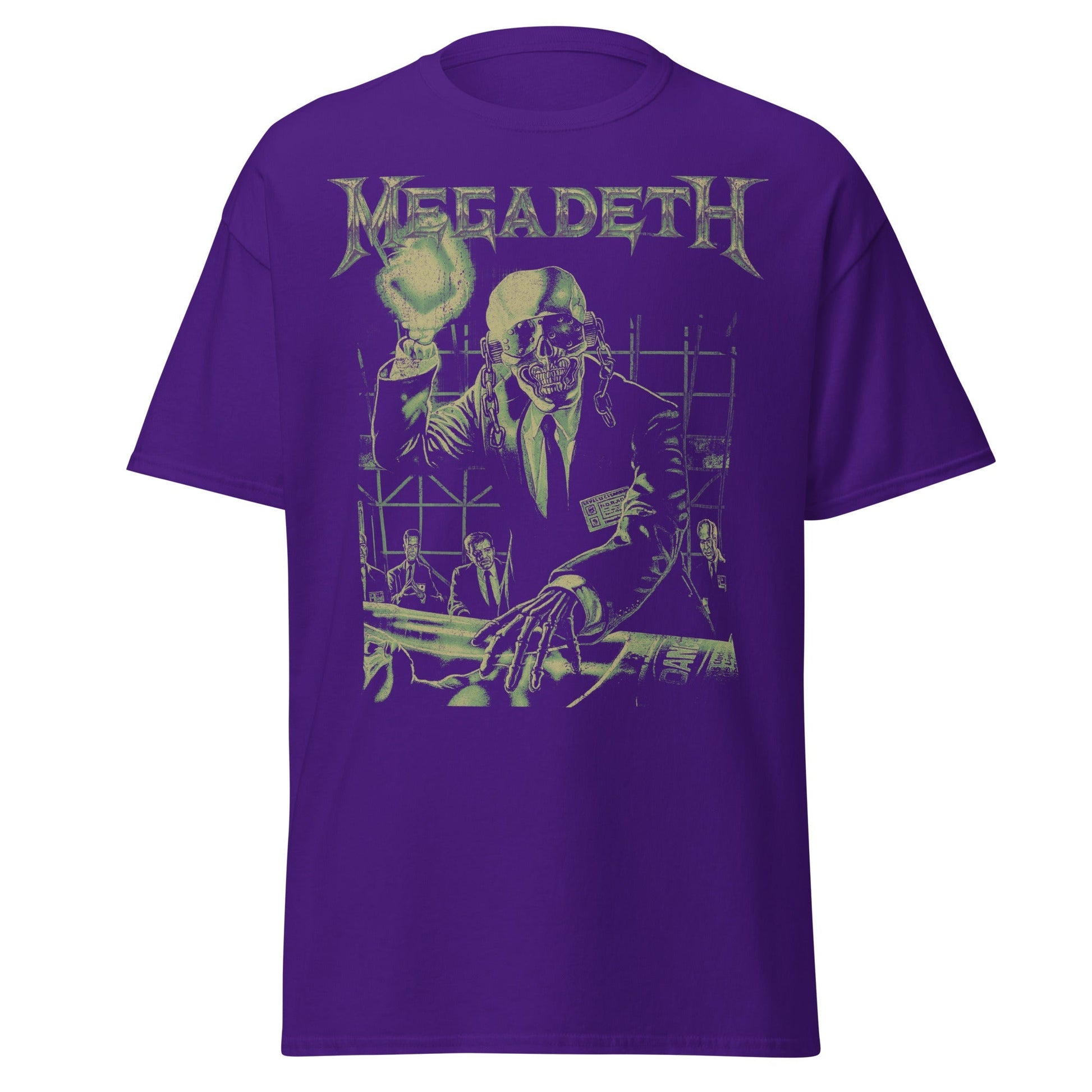 Megadeth See No Evil Jumbo Print Officially Licensed Mens T Shirt Purple
