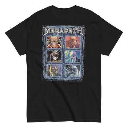 Megadeth Six Vics Officially Licensed Mens T Shirt Black