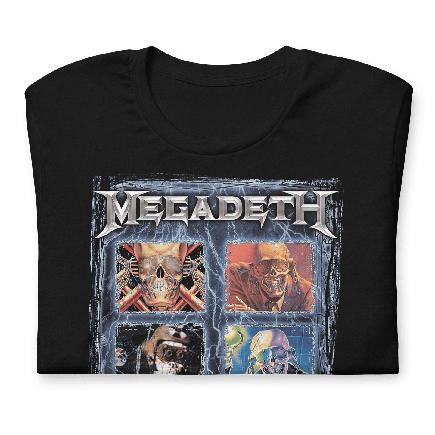 Megadeth Six Vics Officially Licensed Mens T Shirt Black