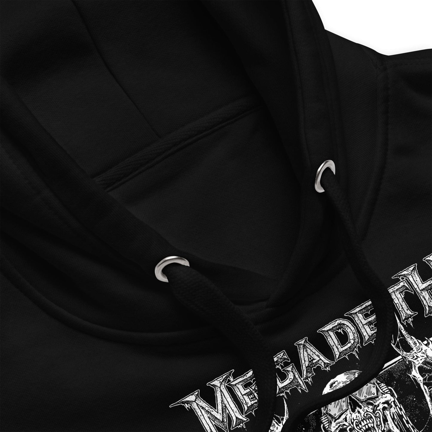 Megadeth Skeleton Wings Classic Mens Officially Licensed Hoodie Black