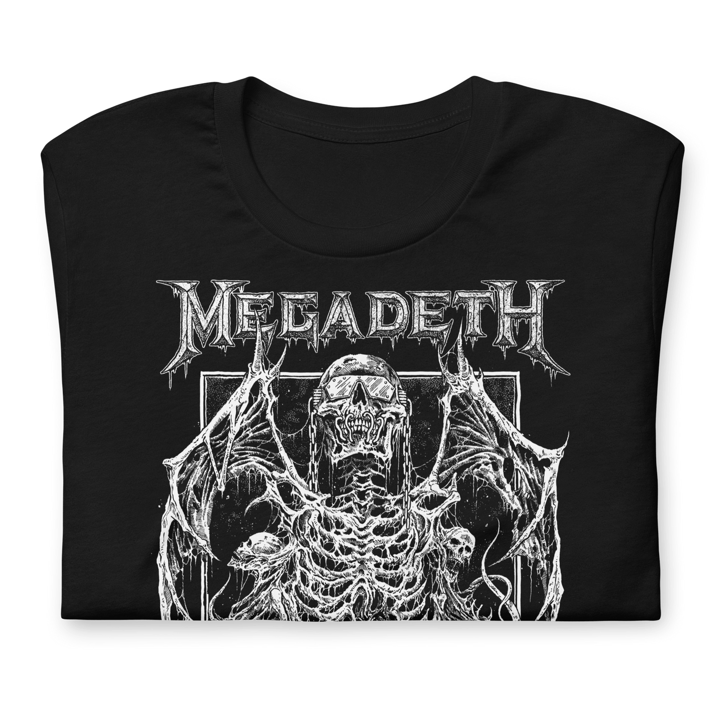 Megadeth Skeleton Wings Officially Licensed Mens T Shirt Black