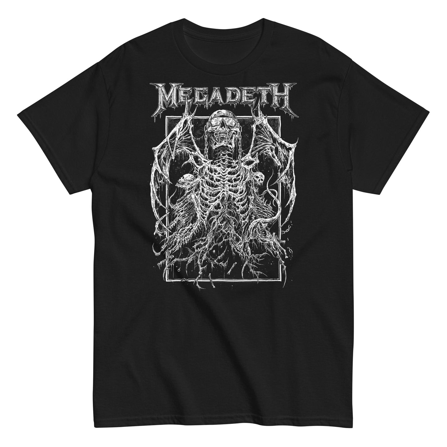 Megadeth Skeleton Wings Mens T Shirt Black