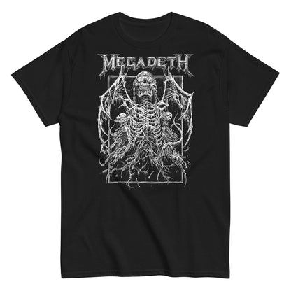 Megadeth Skeleton Wings Officially Licensed Mens T Shirt Black