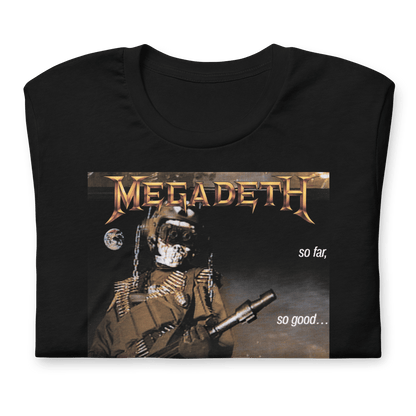 Megadeth So Far, So Good, So WOfficially Licensed Hat? Officially Licensed Mens T Shirt Black