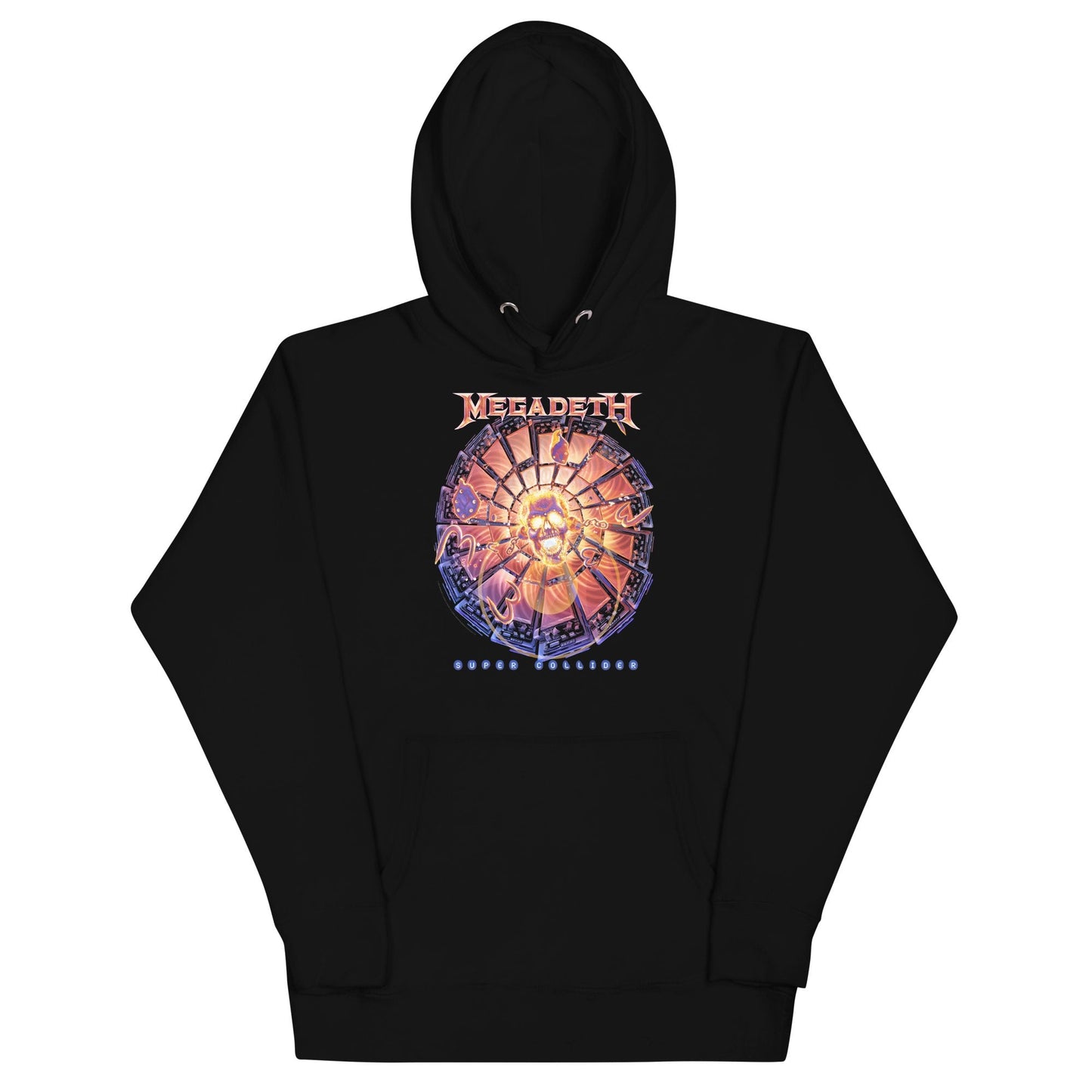 Megadeth Super Collider Classic Mens Officially Licensed Hoodie Black