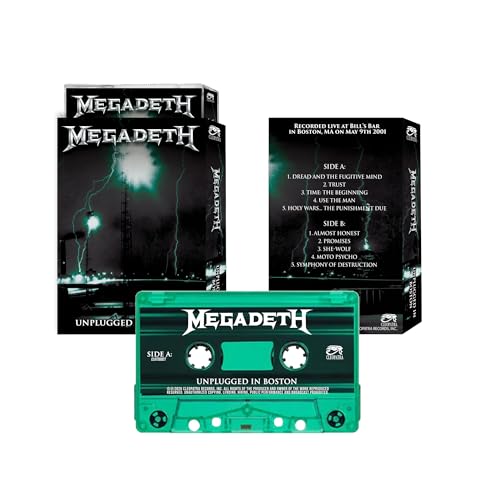 Megadeth - Unplugged In Boston Music Cassette Tape