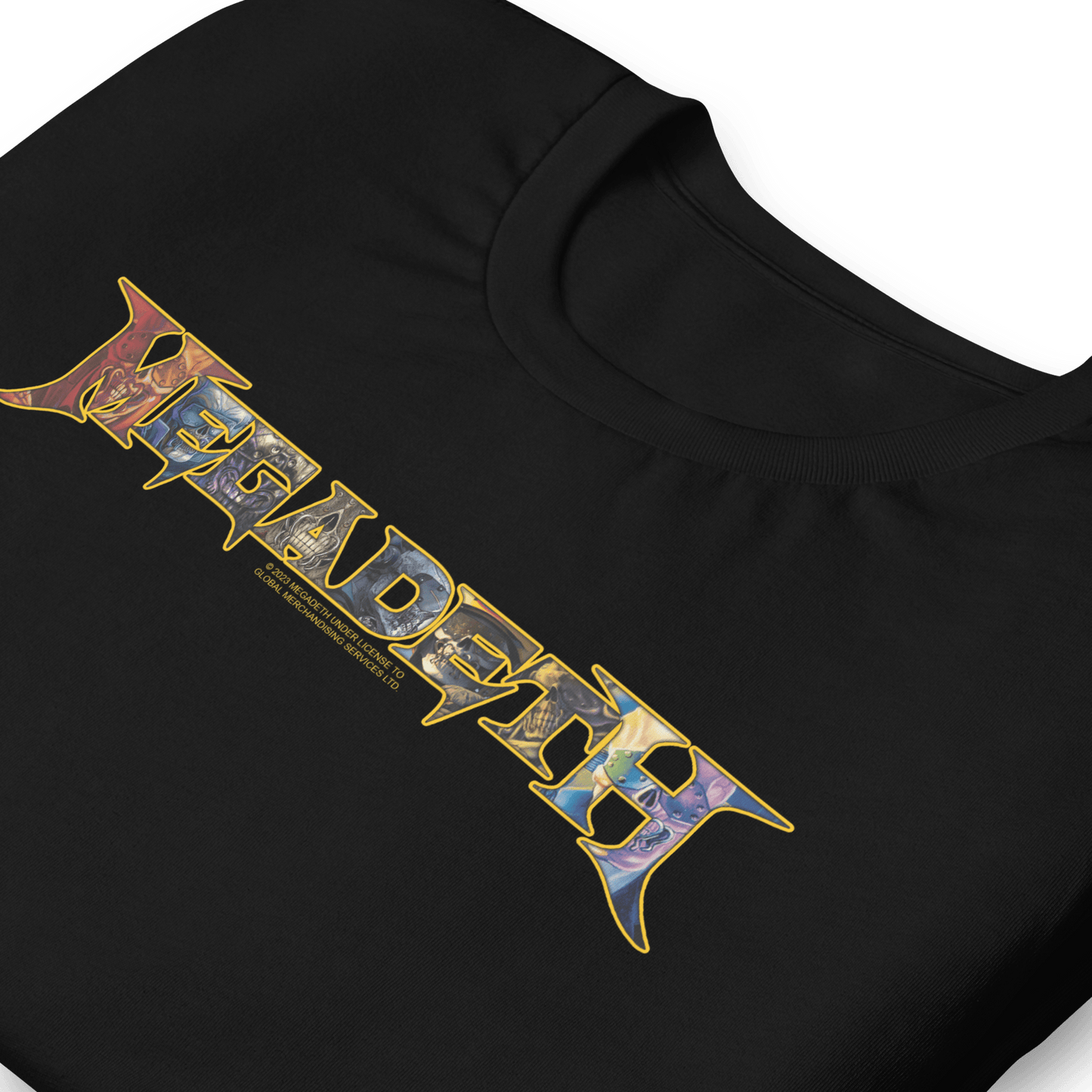 Megadeth Vic Lettered Logo Officially Licensed Mens T Shirt Black