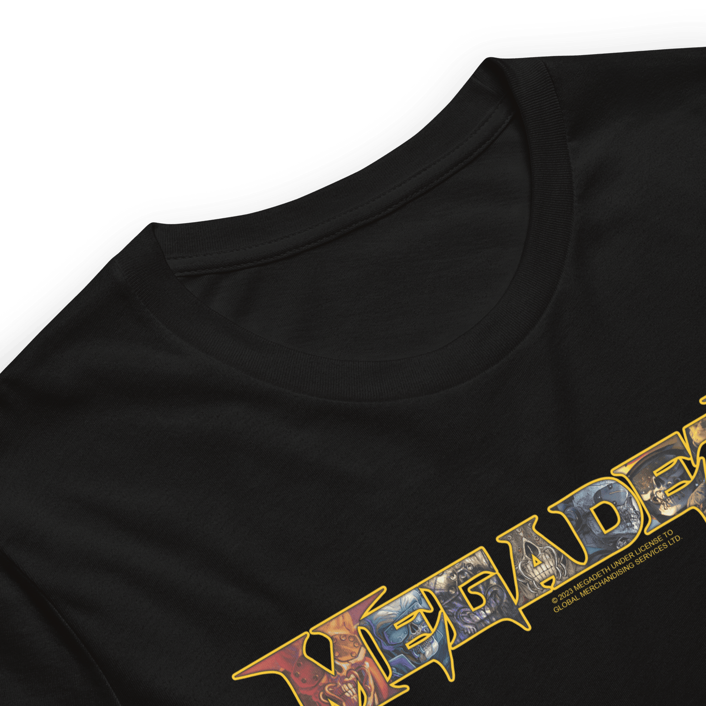 Megadeth Vic Lettered Logo Officially Licensed Mens T Shirt Black