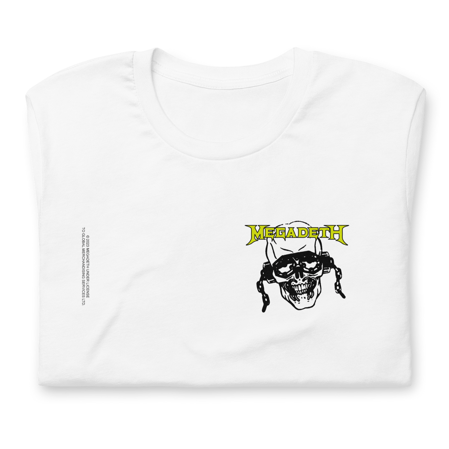 Megadeth Vic Stamp Officially Licensed Mens T Shirt White