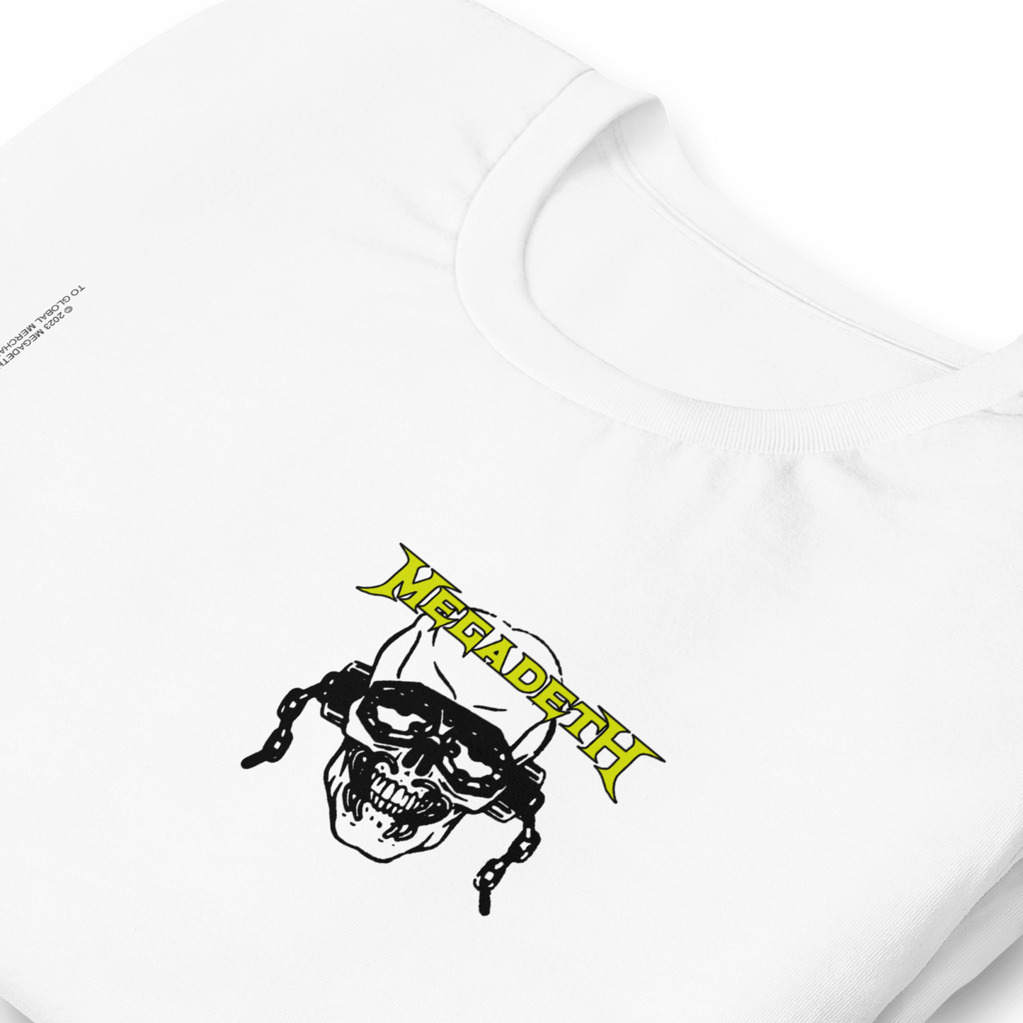 Megadeth Vic Stamp Officially Licensed Mens T Shirt White