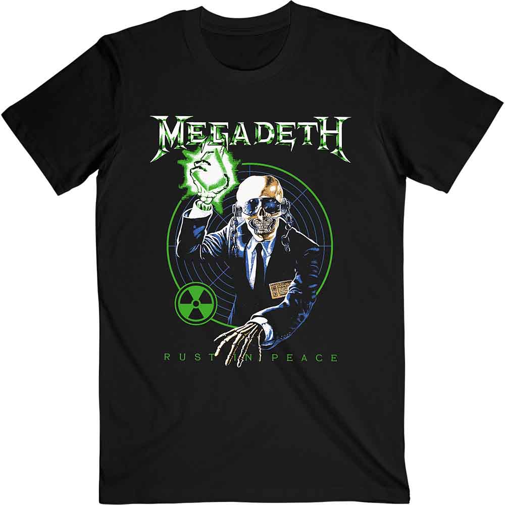 Megadeth Vic Target Rust In Peace Anniversary Mens T Shirt Officially Licensed