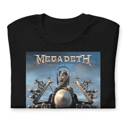 Megadeth Warheads on Foreheads Officially Licensed Mens T Shirt Black