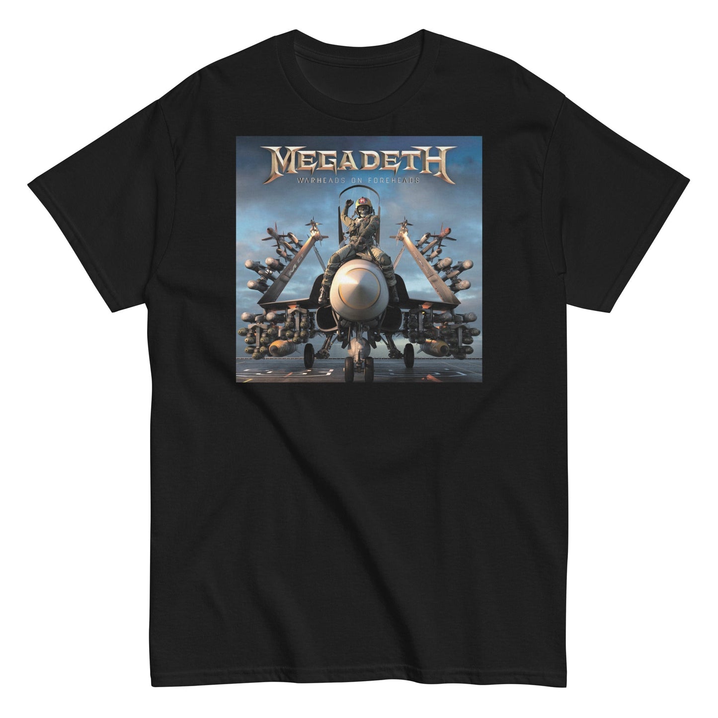 Megadeth Warheads on Foreheads Officially Licensed Mens T Shirt Black