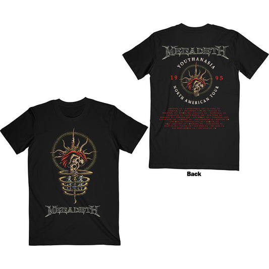 Megadeth Youthanasia 1995 North American Tour Mens T Shirt Officially Licensed