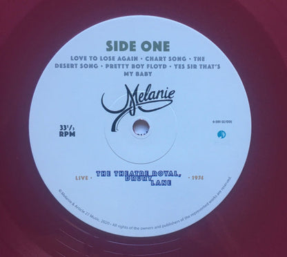 Melanie – Melanie With The Incredible String Band Live (LP Vinyl) Vinyl Record