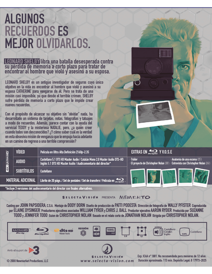 Memento - Collector's Edition (4K Ultra HD + Blu-ray)