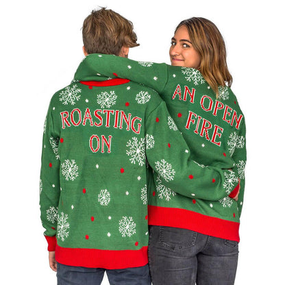 Men's Nuts Snowflakes Christmas Tree Ugly Christmas Sweater