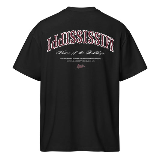 Mississippi State Essentials Oversized Tee Shirt Black